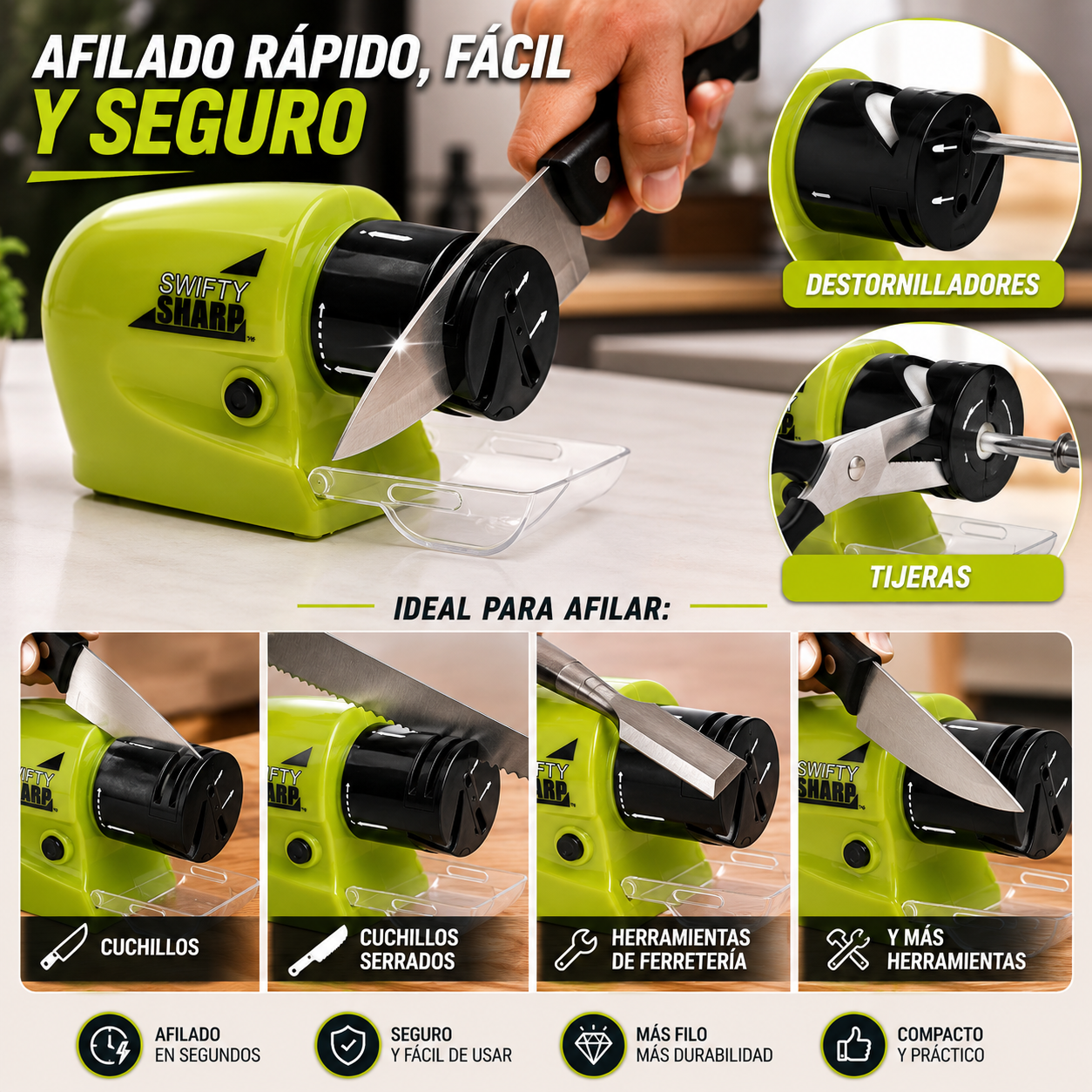Afilador Eléctrico de Precisión Pro-Sharpen