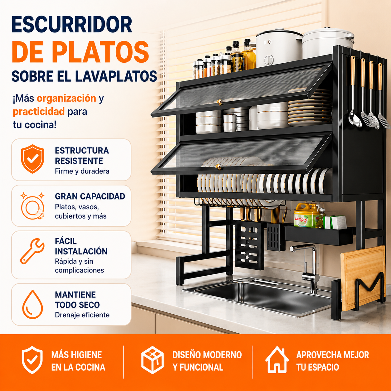 Organizador de Cocina Dual Premium