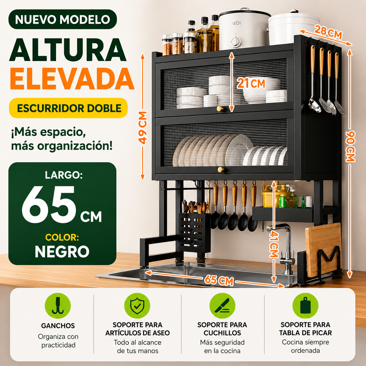 Organizador de Cocina Dual Premium