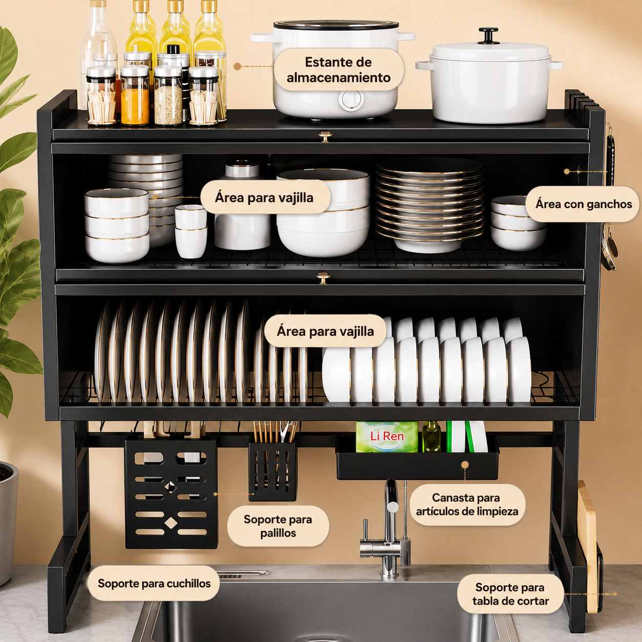 Organizador de Cocina Dual Premium