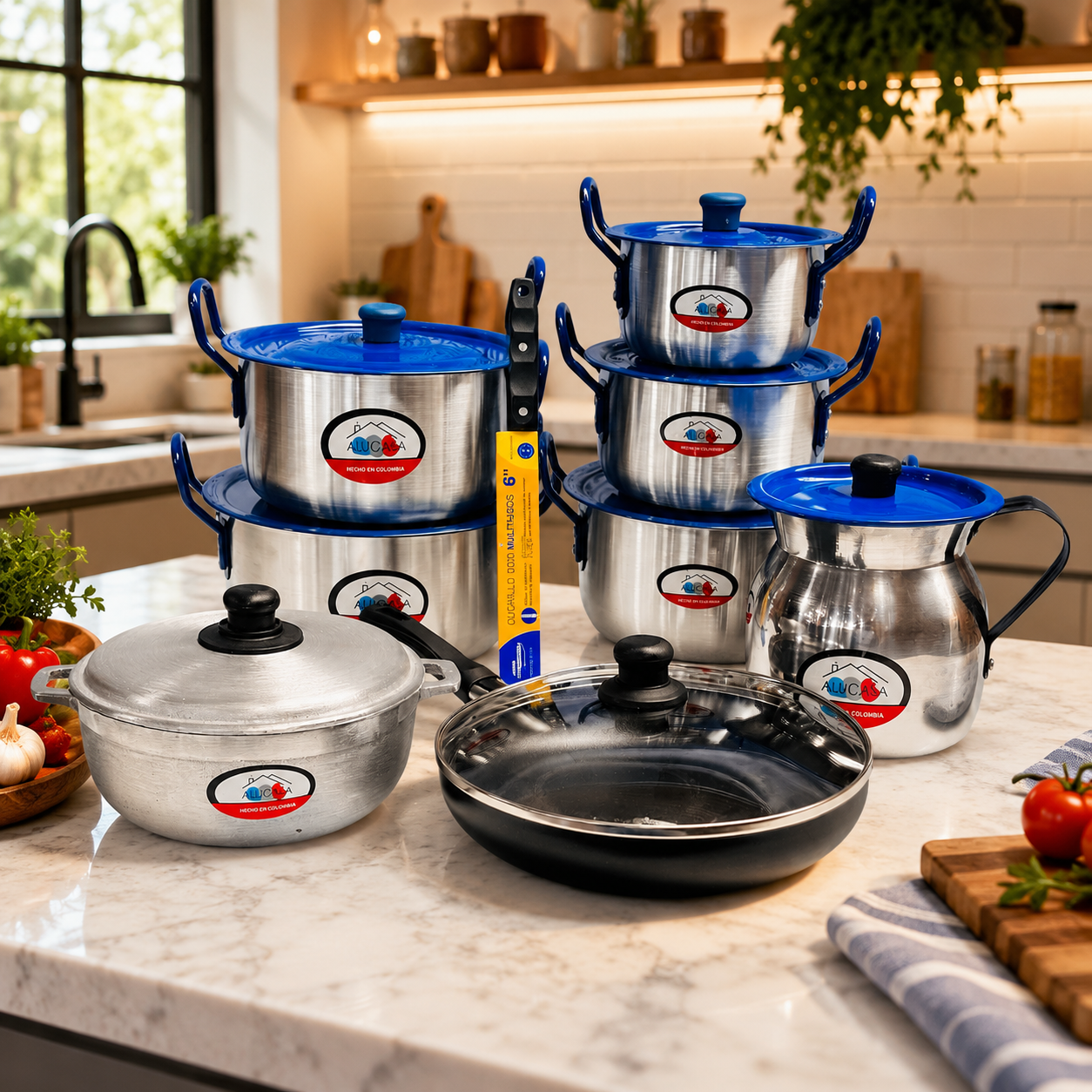 Master Combo Culinaré Premium – Aluminio Reforzado Azul
