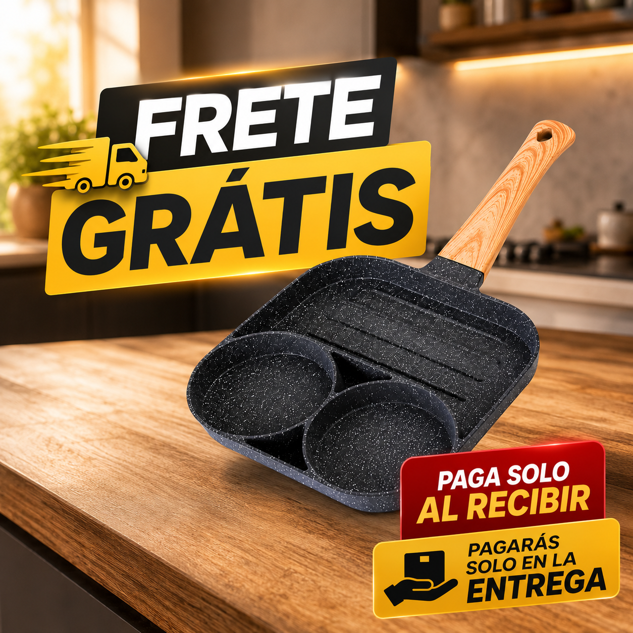 Sarten Mini 3 Compartimientos Divisiones