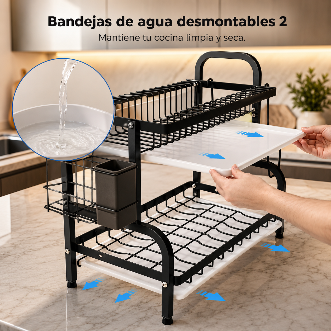 Escurridor de Loza Premium Zo (2 Niveles)
