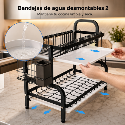 Escurridor de Loza Premium Zo (2 Niveles)