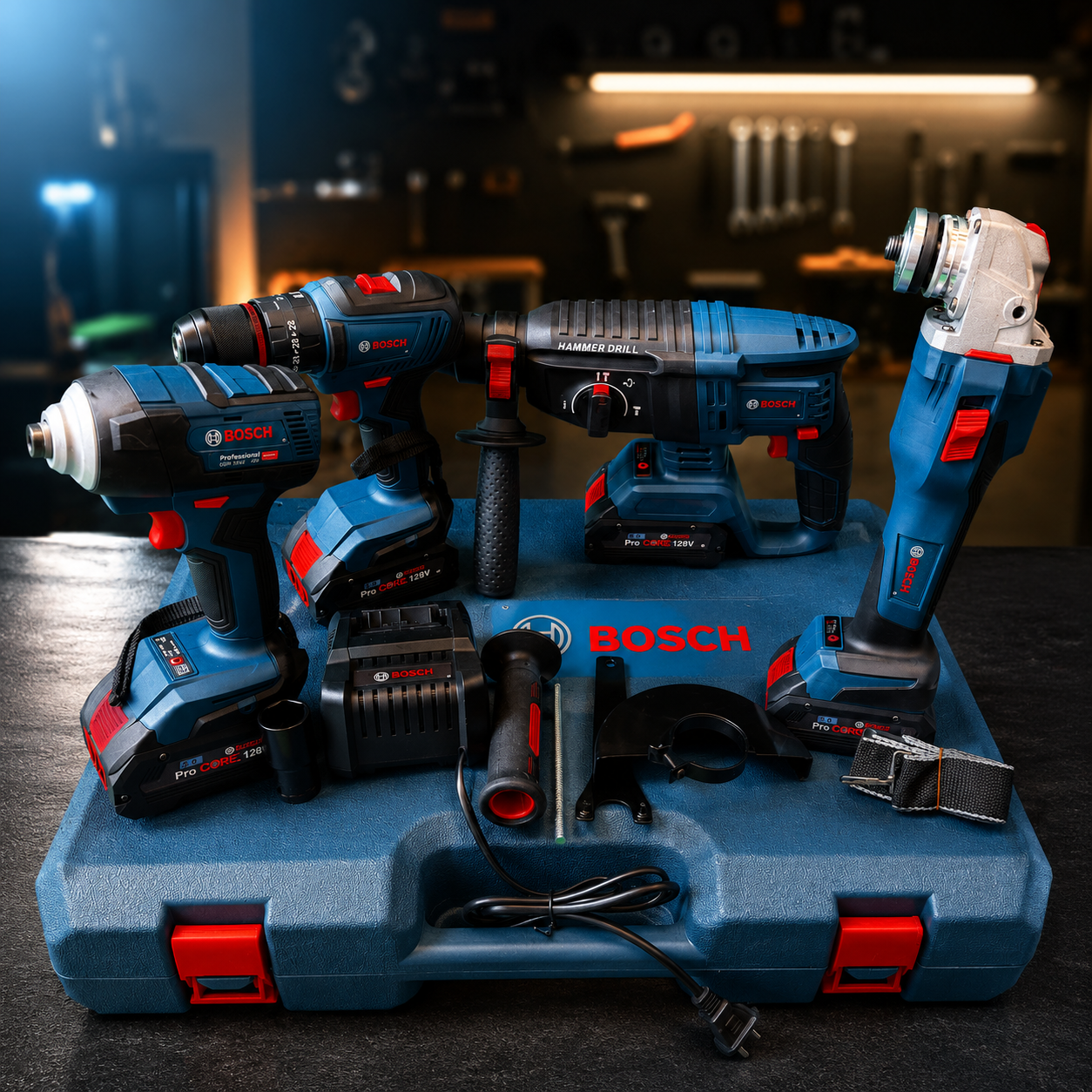 Combo 4 Herramientas Inalámbricas BOSCH Brushless (128V)