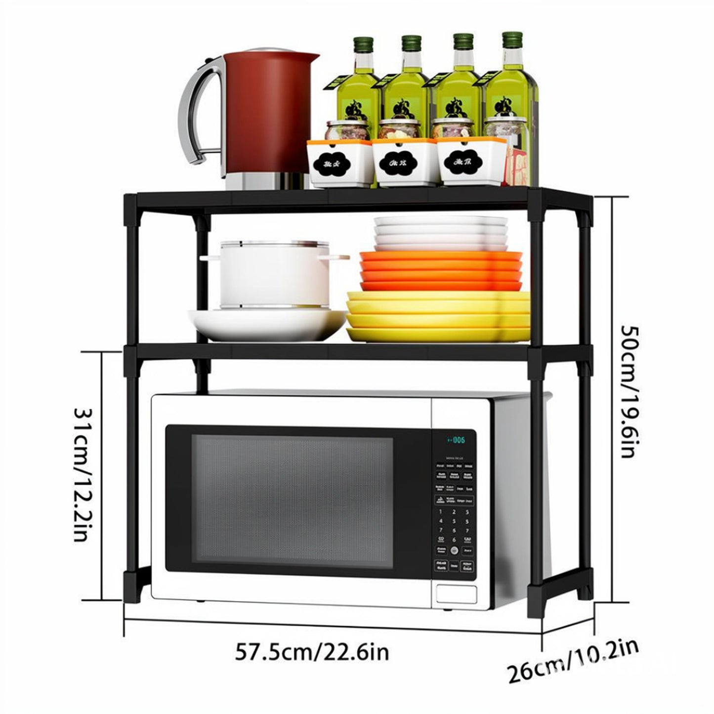 Estante Organizador Premium De Cocina 2 Niveles