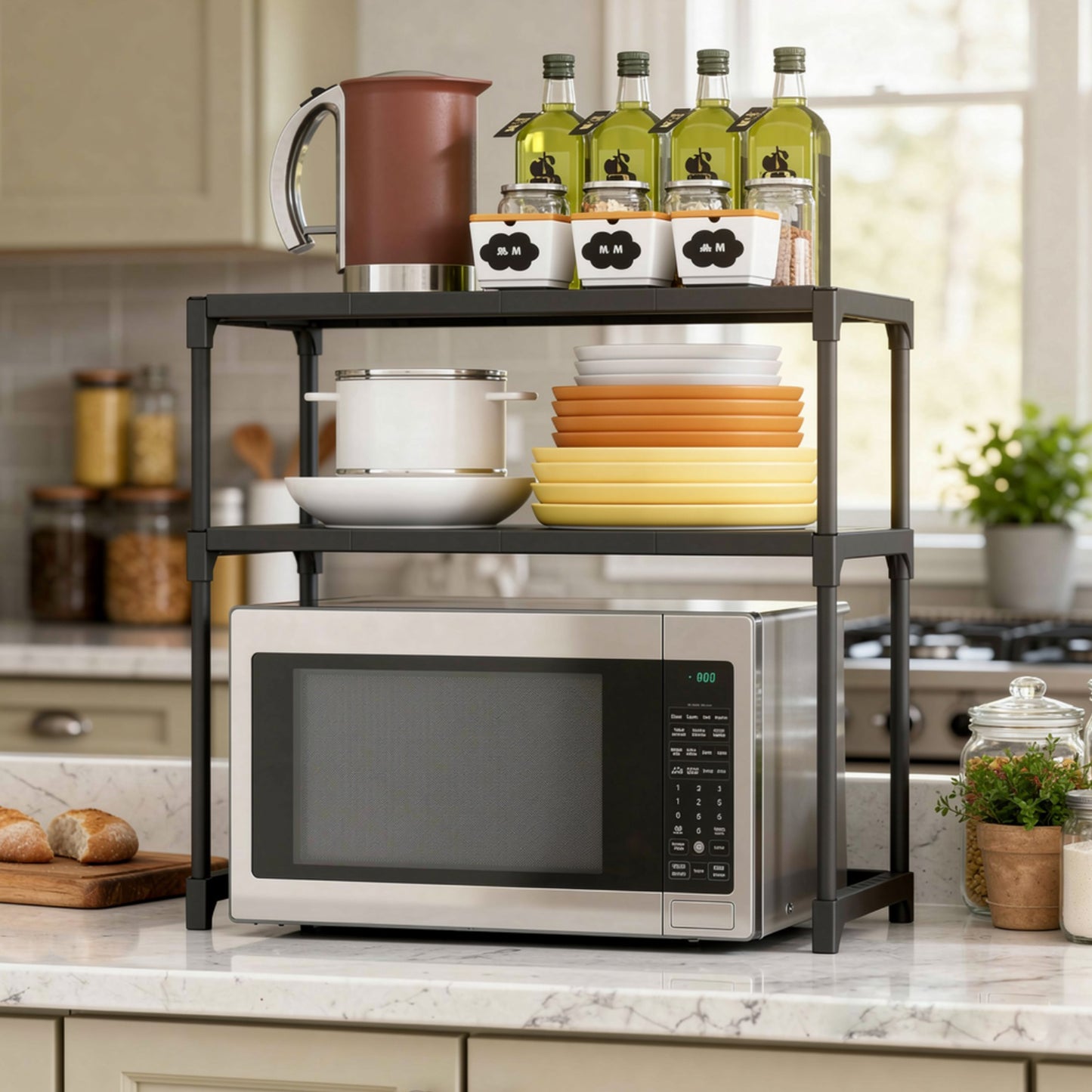 Estante Organizador Premium De Cocina 2 Niveles